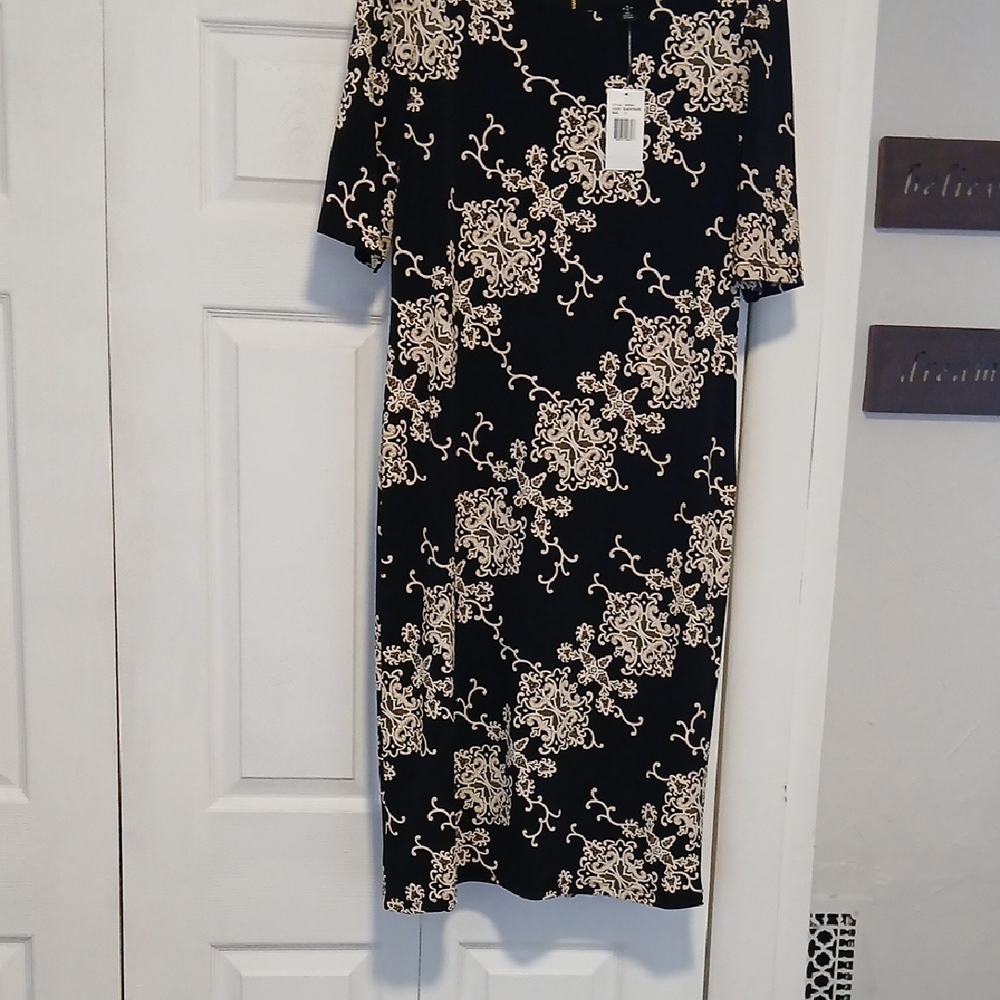 Nwt Sz 12 By Ronni Nicole Blk/ Taupe